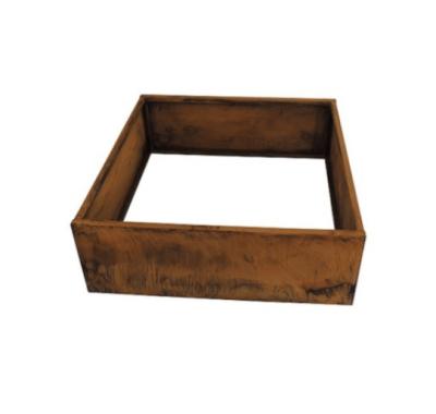 China Construction time antracita color corten steel planter esistant weathering steel box for sale