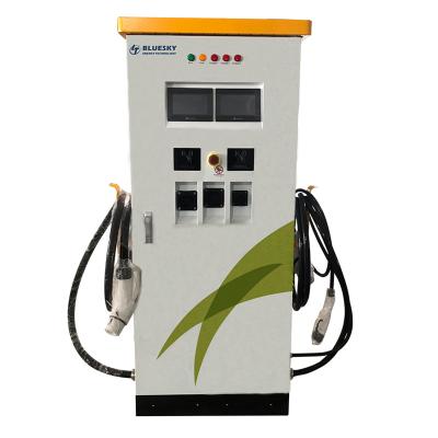 China 67kw AC/DC Integrated EV Charger DC GB / T + CCS 2 + Type - 2 High Compatibility EV Charger BSEC127 for sale