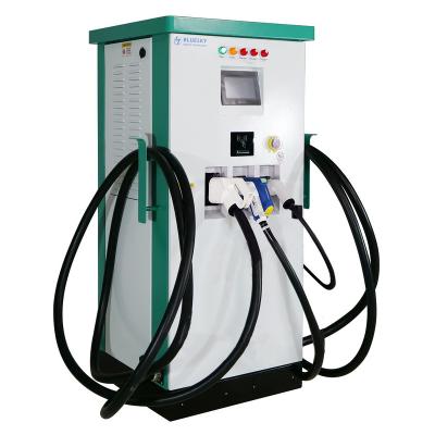 China 163KW AC/DC Integrated Public EV Charger Car Charging Station CCS + CHAdeMO + Type - DC 2 Fast Charger BSEC210602 for sale