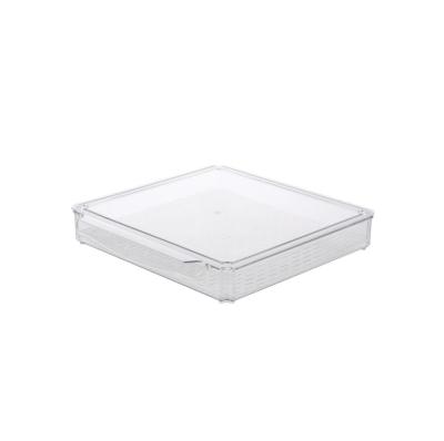 China 2021 Clear Plastic Container Food Fridge Organizer Durable Storage Food Boxes for sale