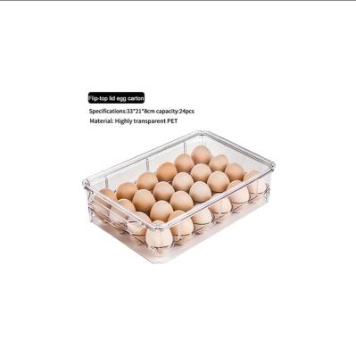 China Durable Refrigerator Storage Box Food Storage Containers Set Egg Storage Box Organizer for sale