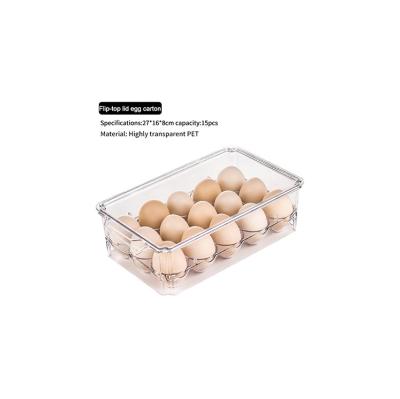 China Plastic Egg Food Drawer Storage Egg Food Grade Fresh Keeping Box Durable Storage Box Materials for sale