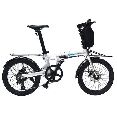 China Hot Sale Factory Direct Aluminum Alloy Bike With Side Light 7 Speed ​​36V 250W 20*1.95 Camouflage Folding E-Bike for sale