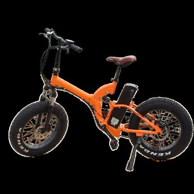 China Alloy 20 Inch 250W 48V 500W Motor Pedal Assist Grease Aluminum Brushless Tire Folding E Bike With Lights for sale