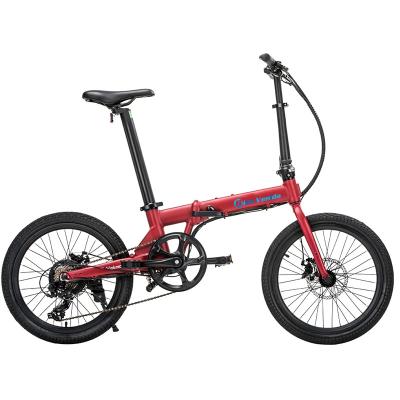 China Aluminum Alloy 20 Inch Seat Post Battery Folding E-Bike Aluminum Alloy Frame 7 Speed ​​Electric Pedelec 45km h for sale