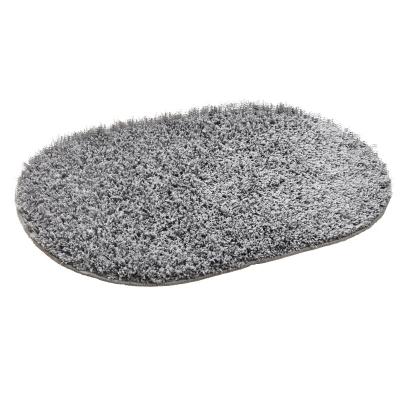 China Viable New Style Microfiber Shaggy Bathroom Rug Machine Washable Soft Absorbent Bath Mat for sale