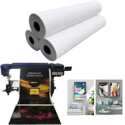 China Inkjet Printing Polyester Canvas Eco-solvent 300D*300D 220gsm Matte Canvas UV Latex Printing Wholesale for sale