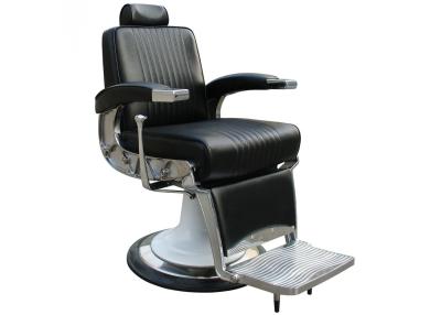 China Comfortable Leather Vintage Barber Chair Foldable With Reclines 45 Degrees for sale