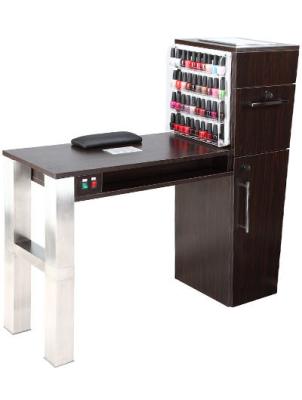 China Mobile Salon Manicure Tables With Vent And Fan / Wooden Manicure Table for sale