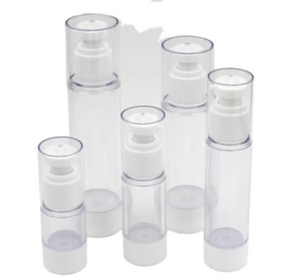 China 200pcs 50ml Cosmetic Plastic Bottle Refillable Bottles Emulsion Spray Pump Vacuum Transparent Airless Container for sale