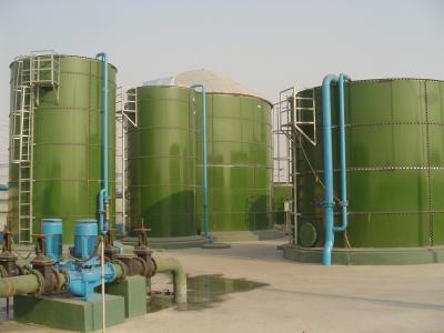 China 1500 V Glass Lined Steel Tanks , Corrosion Resistance Gls Tanks PH Range 1 - 14 for sale