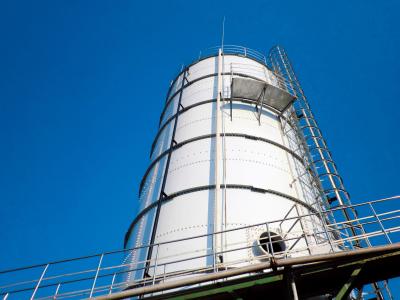 China Fly Ash Silo Slurry Storage GFS Glass Fused To Steel Tank for sale