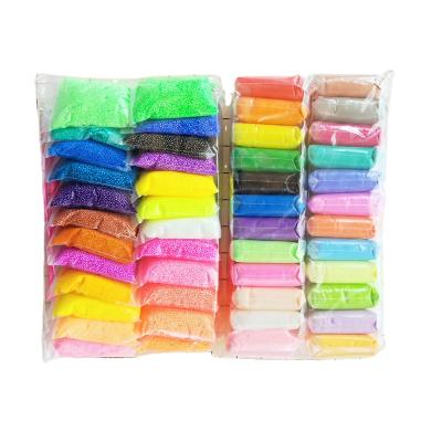 China Diy Clay Best soft selling children's toy clay plasticene 24 color bag light brickearth diy colorful ultralight hands and pad polymer feet for sale