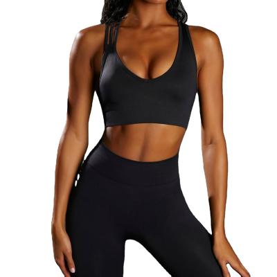 China Breathable Yoga Equipment Pants Sports Suit Omen Apparel Workout Gym Fitness Sets for sale