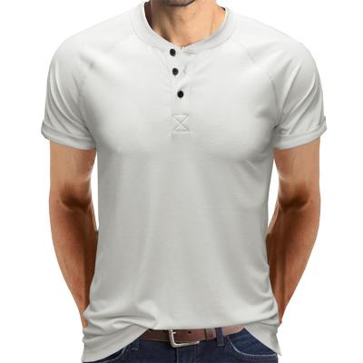 China Anti-Wrinkle Round Neck Plain T-shirt Solid Color Breathable Stretch Men Short Sleeve Short Sleeve T-shirt for sale