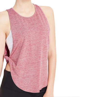 China QUICK DRY Loose Sexy Sports Invest Breathable Sleeveless T Shirt Yoga Top for sale