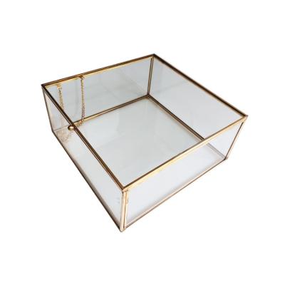 China Home Decoration Factory Quality Gift For Jewelry Packaging Box New Design Glass Trinket Boxes for sale