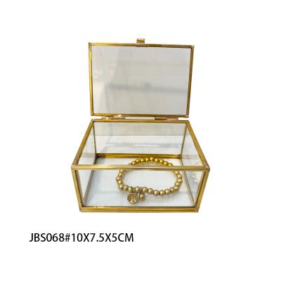 China Gorgeous Clear Hexagon Ring Box Luxury Jewelry Boxes Acrylic Wedding Ring Box for sale