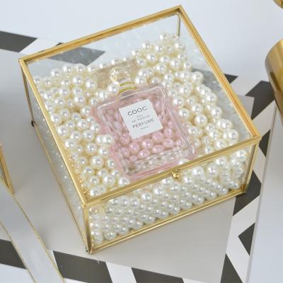 China Gift Package Clear Glass Jewelry Box 19x19x8cm for sale