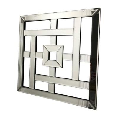 China Modern High Quality Decorative Handmade Home Decorative MDF Wall Mirror JM024 for sale