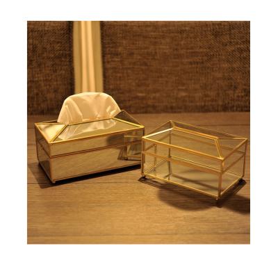 China Tissue Box Morden China Supplier Storage Make Up Mirror Towel Rack Tissue Box for sale