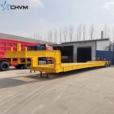 China Truck Trailer 3Axles Customized Front Loading Detachable Gooseneck Low Bed Trailer for sale