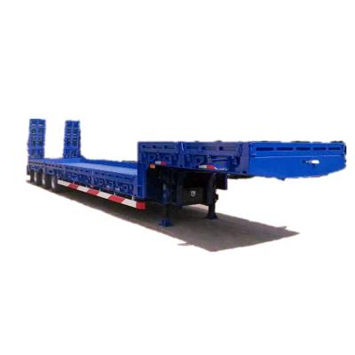 China Lowboy Gooseneck Truck Trailer China Low Price New And Used Low Bed Semi Truck Trailer for sale