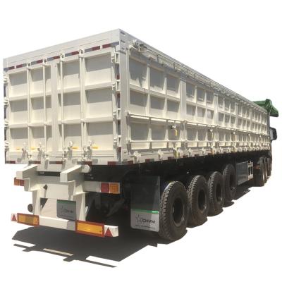 China Truck Trailer Multi Axle Side Dump Trailer Tipper Trailer Truck Semi Trailer Dimensions For Sale for sale