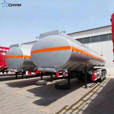 China Truck trailer 3 axle 42000 45000 60000 liters fuel oil tanker trailer fuel oil tanker with low price for sale