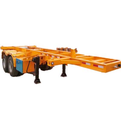 China Changhong 2 or 3 axles 40ft container skeleton truck semi trailer 20ft 20ft for sale for sale