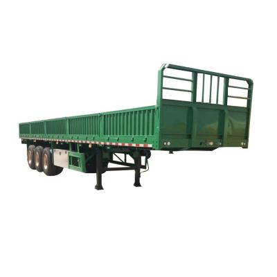 China Used Truck Trailer 3 Axles And New Barrier Cargo Trailer Side Wall Barrier Cargo Semi Trailer for sale