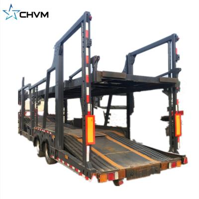 China Truck Trailer 2 Axles Car Transport Vehicle Truck Carrier Semi Trailer for sale