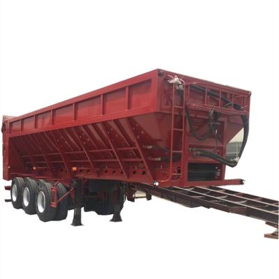 China High Quality Walking Semi Truck Trailer Tipper Truck Floor Trailers Bottom Live Trailer for sale