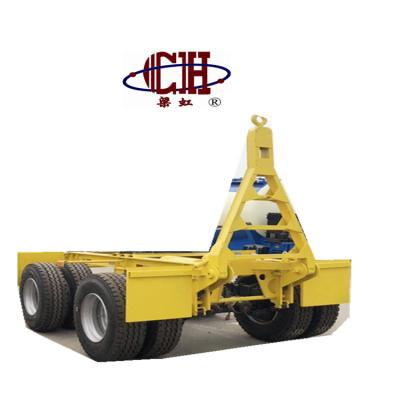 China Full Truck Trailer 2Axles Drawbar Tow Dolly Skeleton Container Trailer For Sale for sale