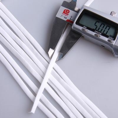 China Customized Elastic Waist White Knitted Rubber Flat Braided Elastic Band for sale