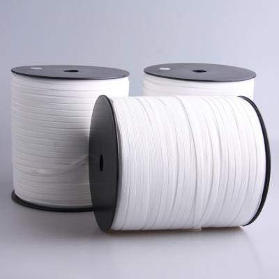 China Gacent Garment Accessory 7MM Custom Flat Type Elastic Band Elastic Band for sale