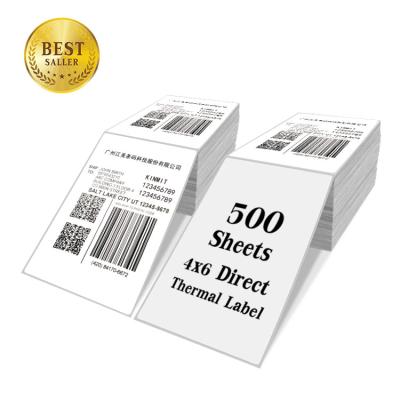 China Hot Selling Printable Self Adhesive 4x6 Direct Thermal Sticker Paper Thermal Transfer Printing Labels Blank Sticker for sale