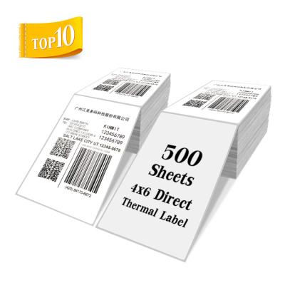 China Printable  Printed Shipping Address Label Adhesive Paper 4X6 Thermal Packaging for sale