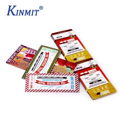 China Double Printed Lottery Ticket Paper 4 Color Eco-Friendly Colored Side Bilateral Printing for sale