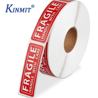 China Printable Label 1X3 Inch Fragile Shipping Label Printing Packaging For Shipping for sale