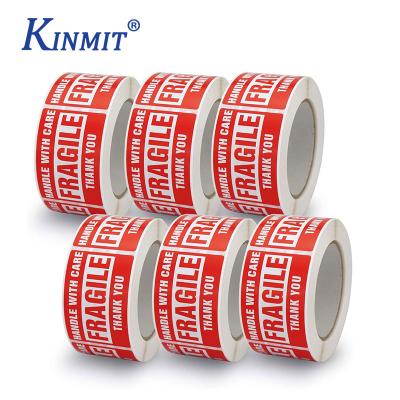 China Printable Self Adhesive Fragile Shipping Label Stickers Handle With Care Warning for sale