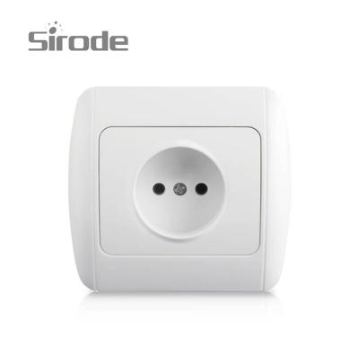 China Luxury UK USA AU Manufacturer Sirode Universal 2 Pin Socket to Type F schuko Travel Plug EU Converter for sale