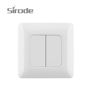 China Easy Installation Way Switch Band 1 Europe Standard 2 Sirode White Color 9218 Series for sale