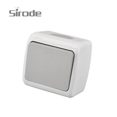 China Bedroom and Staircase Fireproof Fireproof Switch Scratch Switch Medium Surface Mount Design IP54 for sale