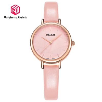 China Causal Leather Teenage Designer Watches Small Dial Waterproof Simple Design for sale