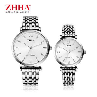 China Thin Dial Luxury Couple Wrist Watches Waterproof Quartz Movement For Business for sale