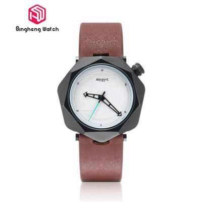 China Business Men Hexagon Shaped Watches , Stainless Steel Designer Watches for sale