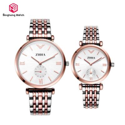 China Luxury Japan Movement Simple Full Stainless Steel Watch For Business Gift for sale