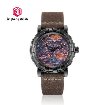 China Sport Water Resistant Mens Leather Strap Watches For Business Gift for sale