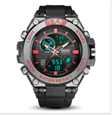 China Multifunctional Waterproof Watches For Men With LED Silicone Night Light Alarm Clock for sale